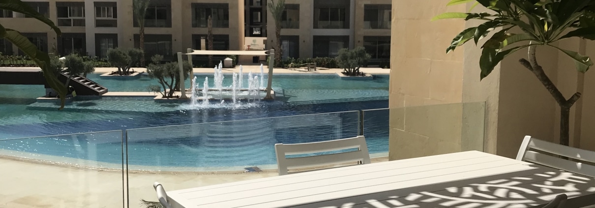 El Gouna Jutta Deluxe Apartments Cluster M10 - Balcony with poolview 